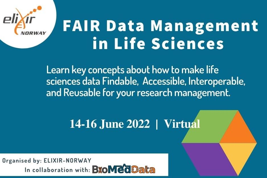 FAIR Data Management in Life Sciences 14-16 June 2022